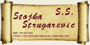 Stojka Strugarević vizit kartica